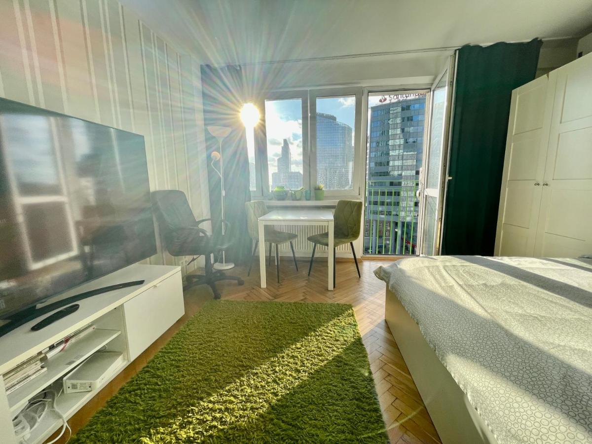 Super Apartament Green Rondo Onz Metro Nowe Wifi 300 Mb/S Aircondition Netflix Spotify Warszawa Eksteriør billede